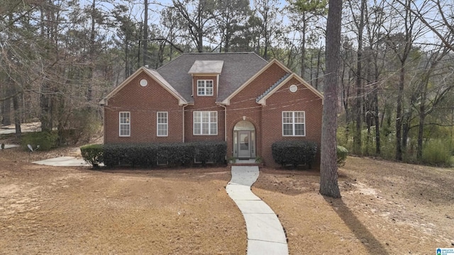 view of front facade with brick siding