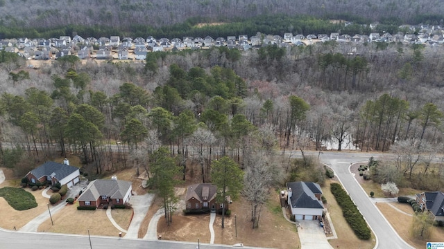 bird's eye view with a residential view