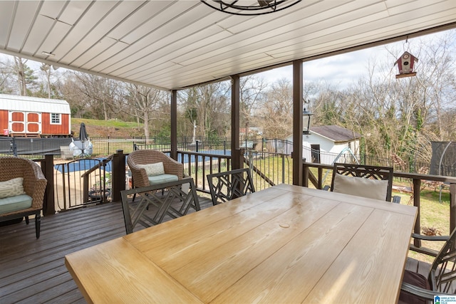 sunroom / solarium featuring plenty of natural light