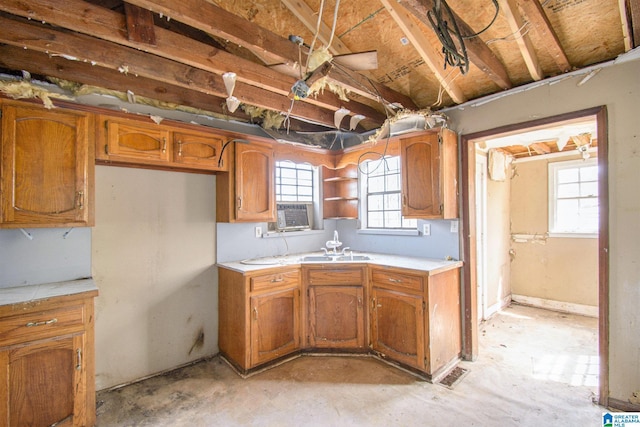 kitchen with light countertops and a healthy amount of sunlight