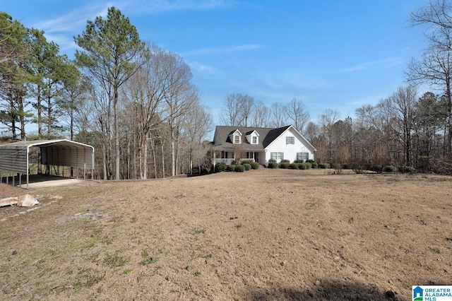 view of front of house with a carport