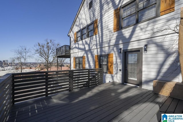 view of wooden terrace