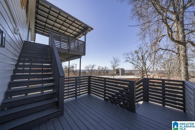 view of wooden terrace