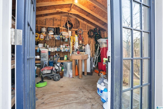 view of storage room