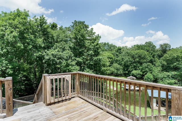 view of wooden terrace