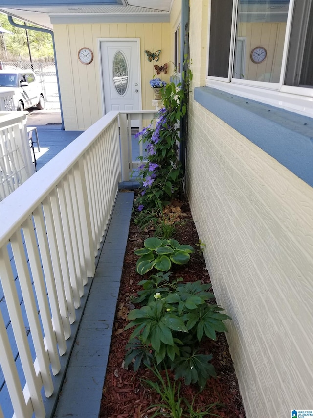 view of home's exterior featuring covered porch