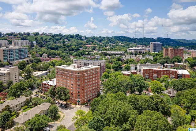 drone / aerial view featuring a view of city