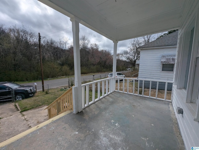 view of patio / terrace featuring covered porch