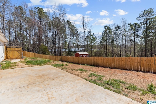 view of yard featuring fence private yard and a patio area