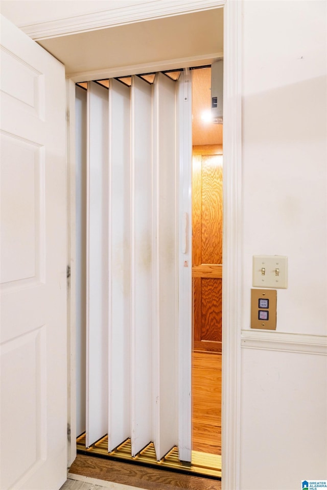 room details featuring wood finished floors