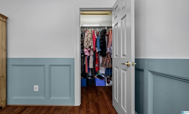 view of closet