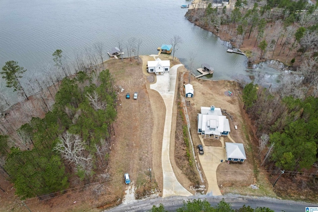 1165 Cedar Creek Dr, Sylacauga, AL 35151 - drone / aerial view with a water view