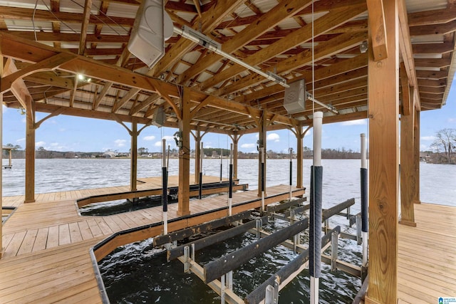 1165 Cedar Creek Dr, Sylacauga, AL 35151 - dock area featuring a water view and boat lift