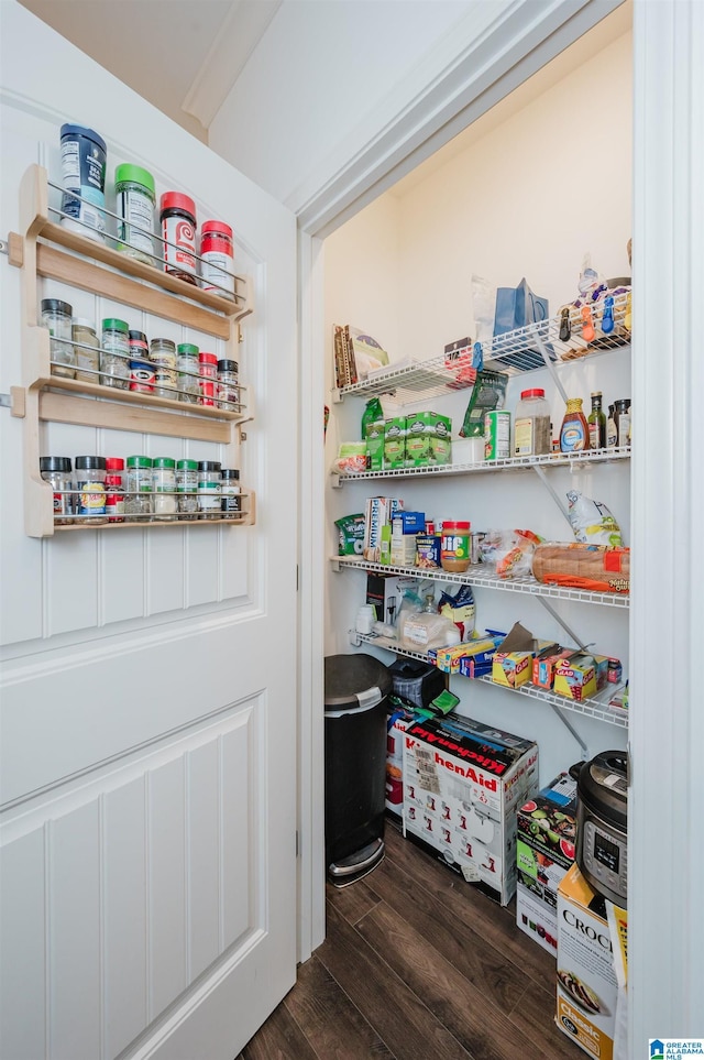 view of pantry