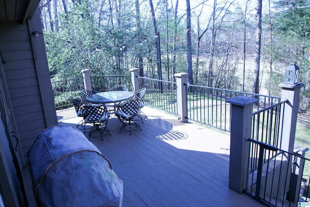 view of wooden terrace