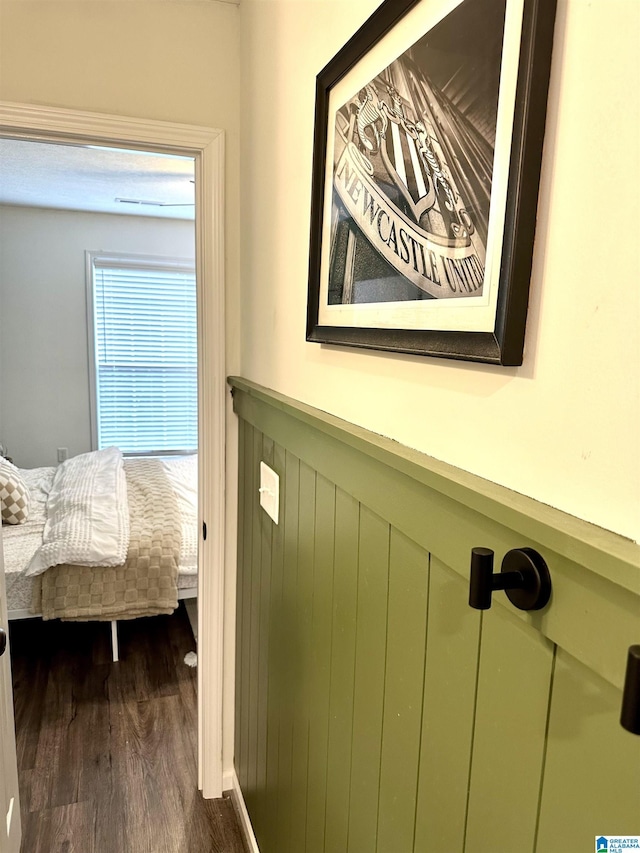 details with wood finished floors