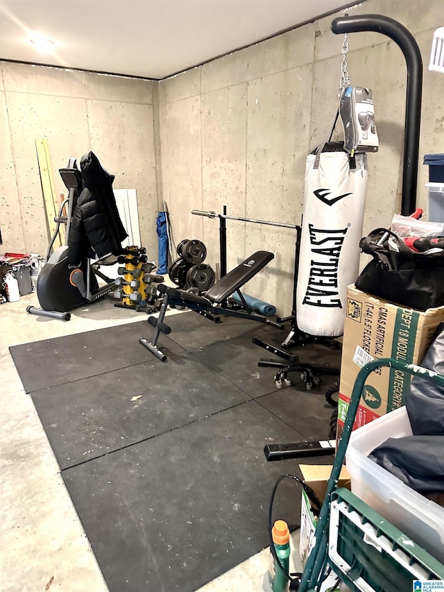 view of workout room