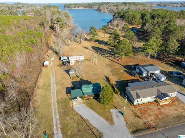 72 Alexandria Heights Cir, Alexandria, AL 36250 - birds eye view of property with a water view