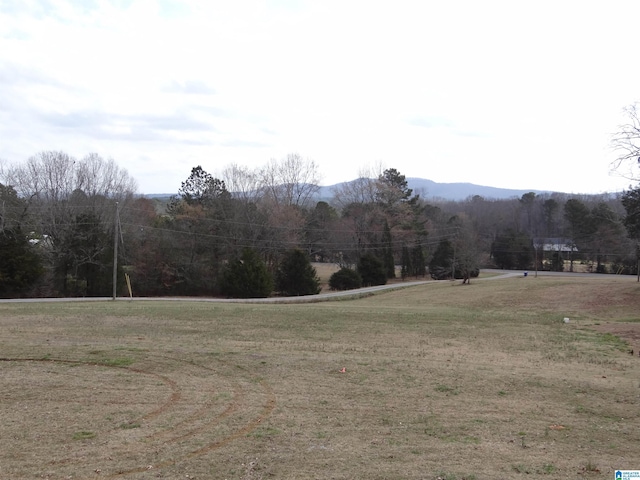 exterior space with a mountain view