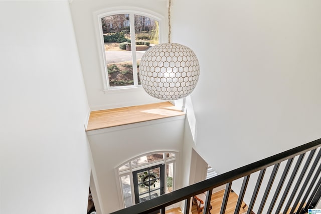 interior space featuring wood finished floors