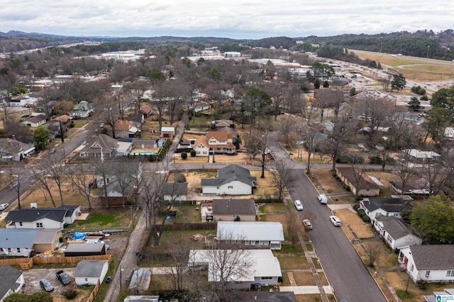 drone / aerial view with a residential view