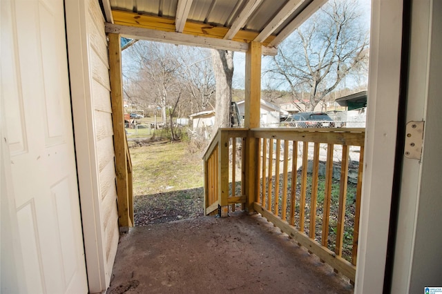 exterior space with a residential view