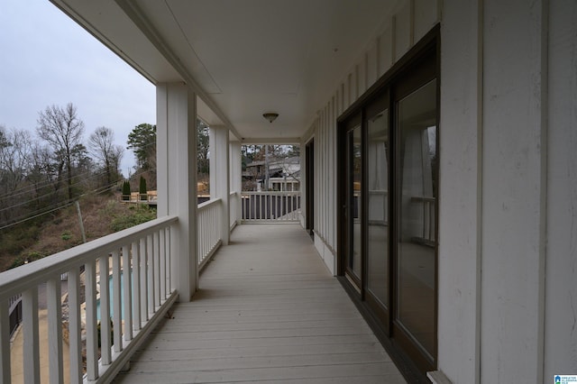 view of balcony