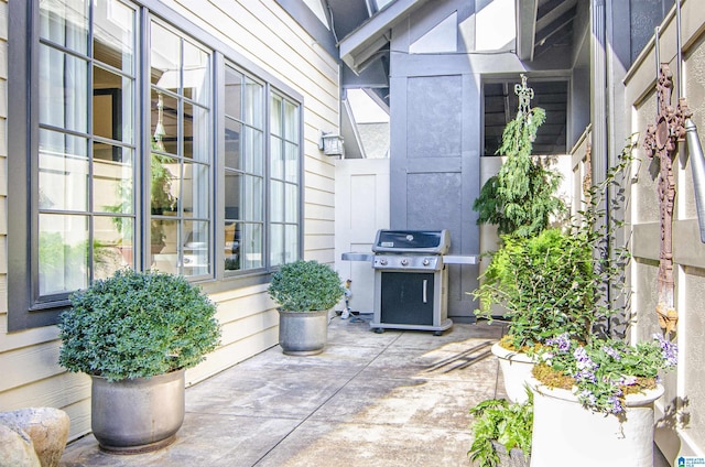 exterior space with grilling area