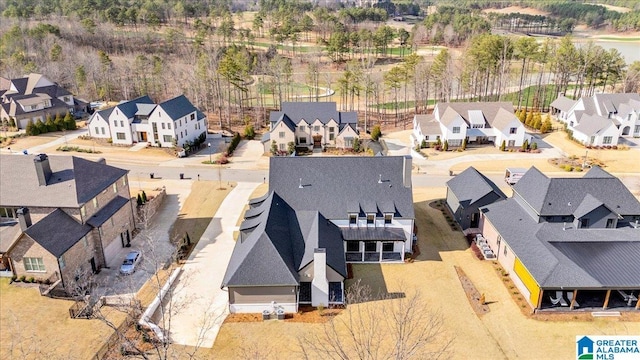 drone / aerial view featuring a residential view