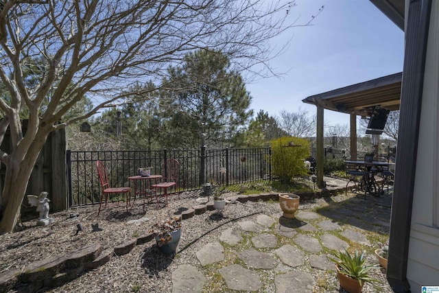 view of patio / terrace with fence