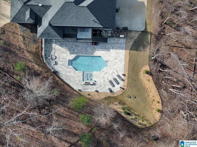 birds eye view of property