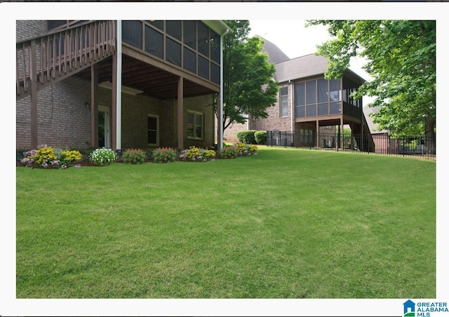 1401 Haddon Pl, Hoover, AL 35226 - view of yard with a deck