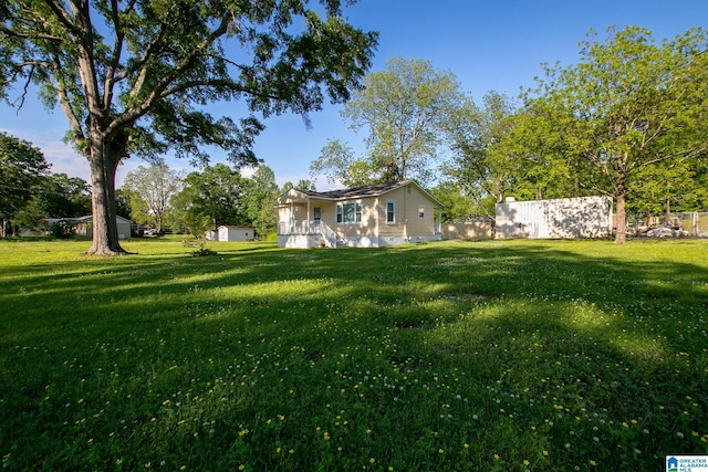 6355 Swann Rd, Mount Olive, AL 35117 - view of yard with fence