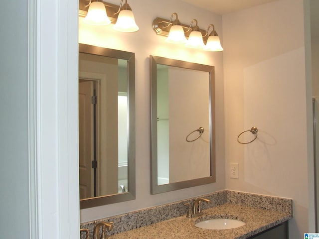 bathroom featuring vanity