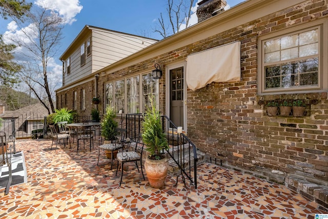 view of patio / terrace featuring outdoor dining area