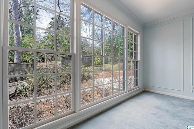 view of sunroom