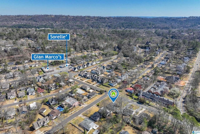 drone / aerial view featuring a residential view