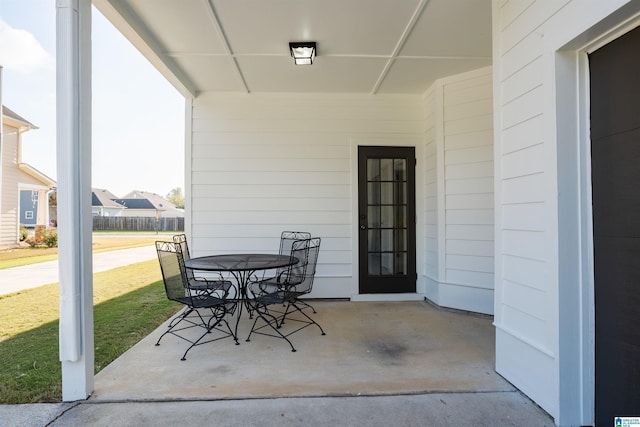 view of patio / terrace with outdoor dining area