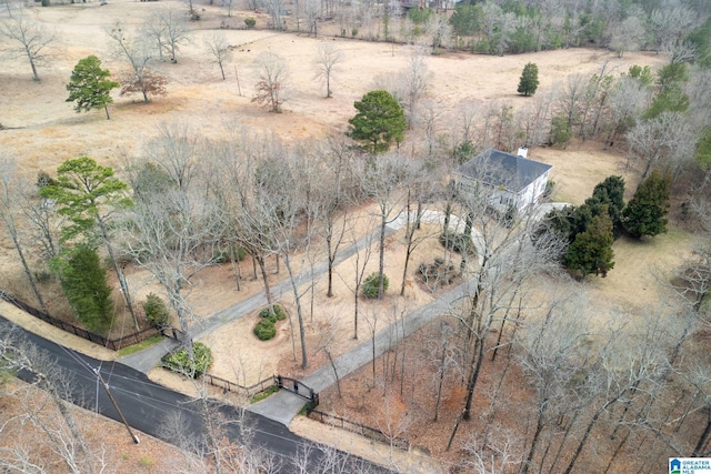 bird's eye view featuring a rural view