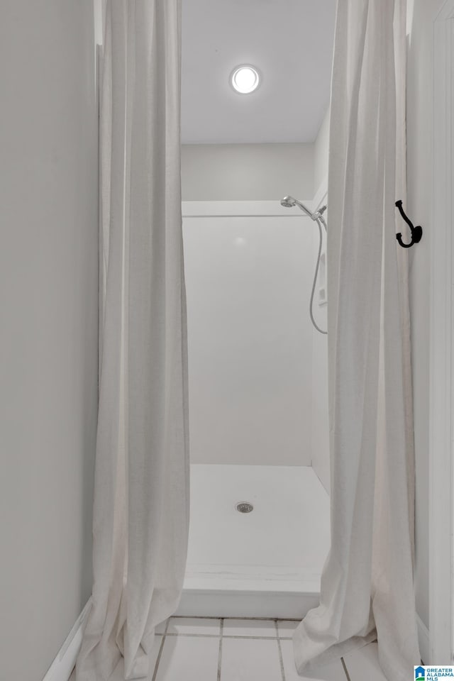 full bathroom with a shower with curtain