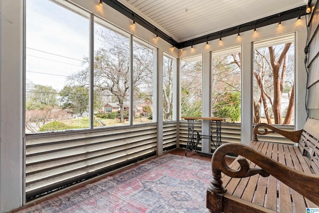 view of sunroom