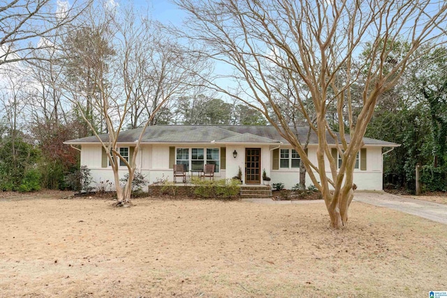 view of ranch-style home