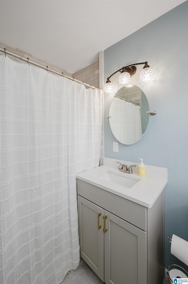 bathroom with vanity