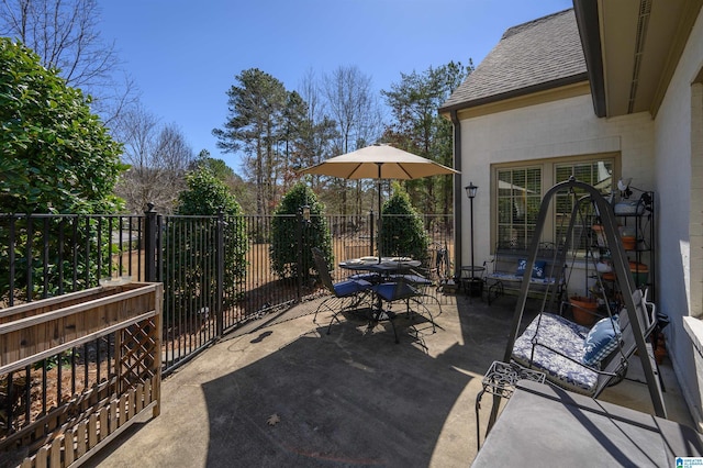 view of patio / terrace with outdoor dining space