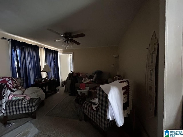 bedroom with a ceiling fan