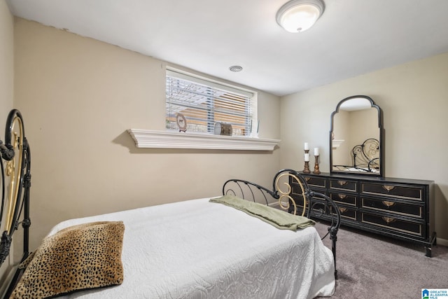 bedroom featuring carpet flooring