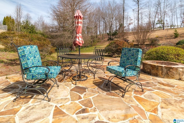 view of patio / terrace with outdoor dining area