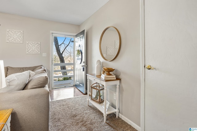 entrance foyer featuring baseboards