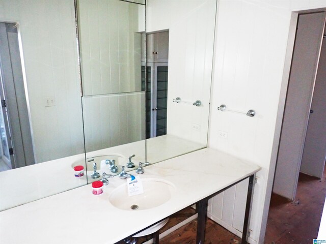 bathroom with vanity