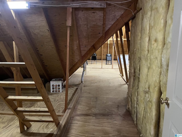 view of attic